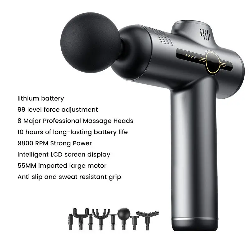 Smart Home Fitness Cross-Border Fascia Gun Electric Membrane Muscle Relaxation Massager for Body Manufactured — image 6