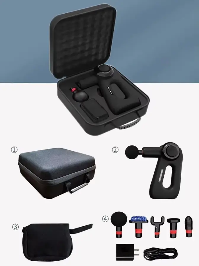 Three-Stage Folding Fascia Gun Hot/Cold Compress Fitness Equipment for Body Cross-Border Special Supply Relaxing Muscles — image 7
