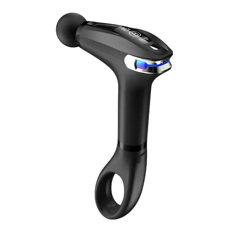 Portable Electric Massage Gun Artifact Lent Handle Fitness Equipment for Body Fascia Muscle Massager — view 1