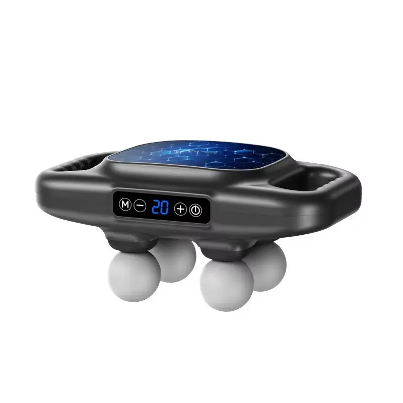 Professional Grade Muscle Relaxation Massage Gun Four-Head Fascia Multi-Head Massager 30 Speed Heat Portable Deep Impact — view 1