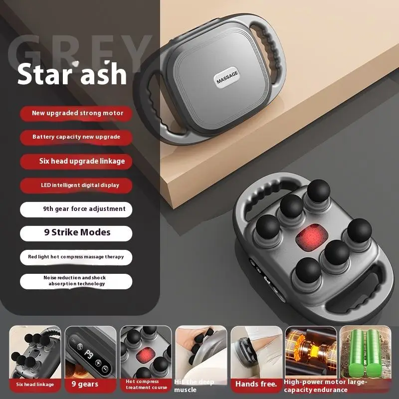 Wholesale 6 12 18 22-Head High-Frequency Vibration Fascia Gun Body Relaxation Massager Custom Processing for Cross-Border Use — image 7