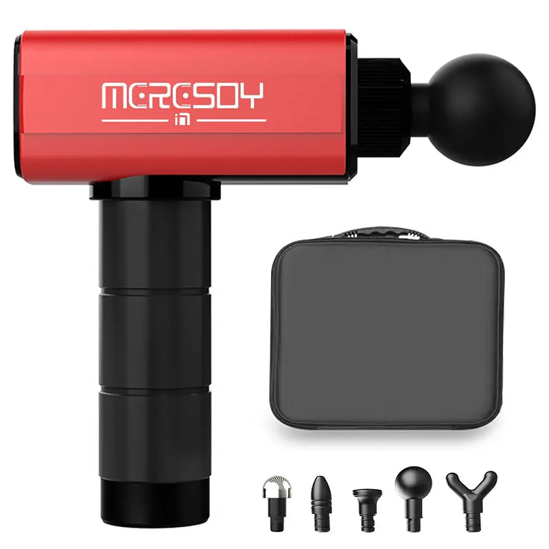 Meresoy Electric Massage Gun, 4 Levels Manual Spine Activator Chiropractic Adjustment Correction Tool with Four Massage Head — image 3