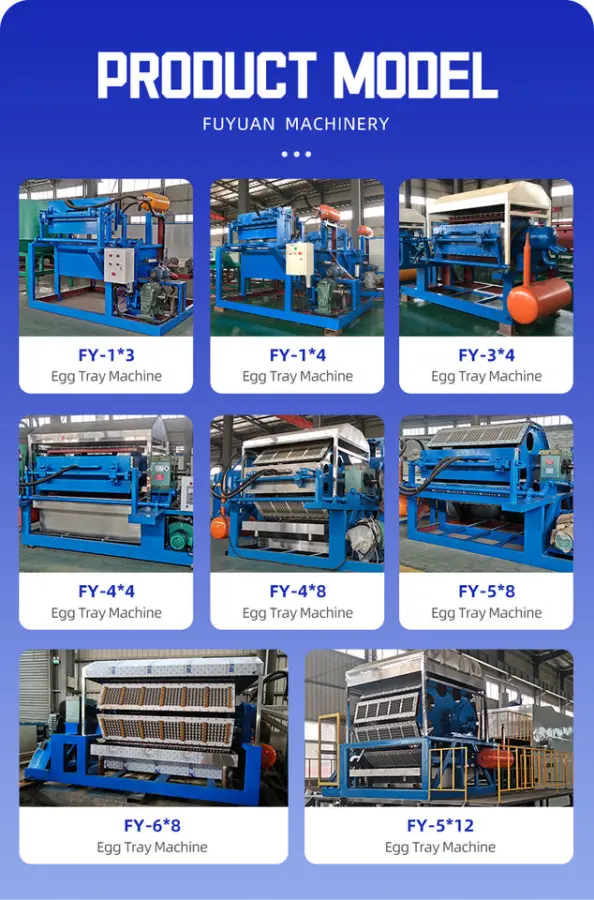 Fuyuan Factory Paper Making Machines Factory Small Automatic Egg Tray Machine South Africa — view 4