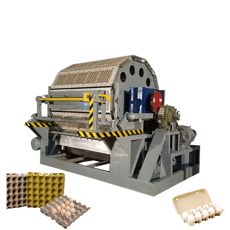 Fuyuan Factory 3000pcs Per Hour Popular Egg Tray Machine Wine Rack Making Machine Pulp Molding Machine — view 1