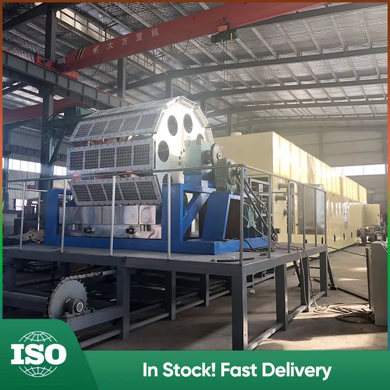 Fuyuan Factory 3000pcs Per Hour Popular Egg Tray Machine Wine Rack Making Machine Pulp Molding Machine — image 5