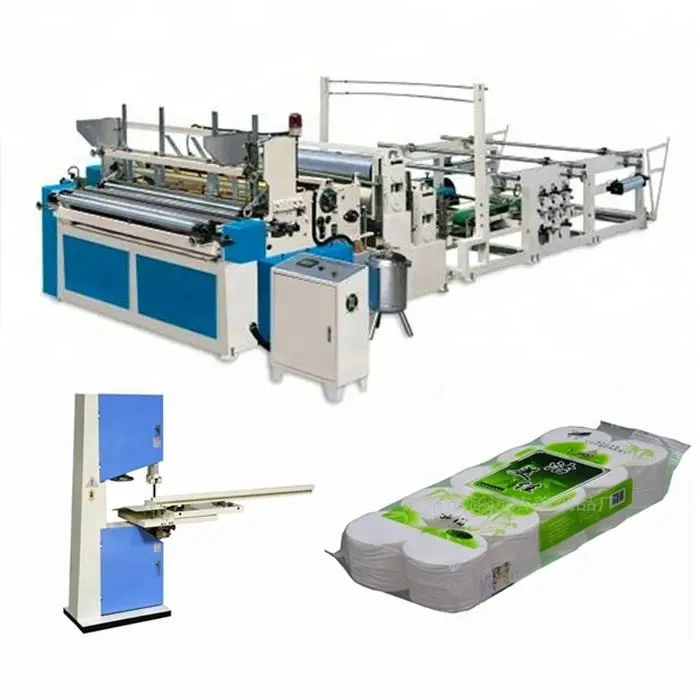 Henan Fuyuan Fully Automatic Toilet Paper Rewinding Machine Price — view 1