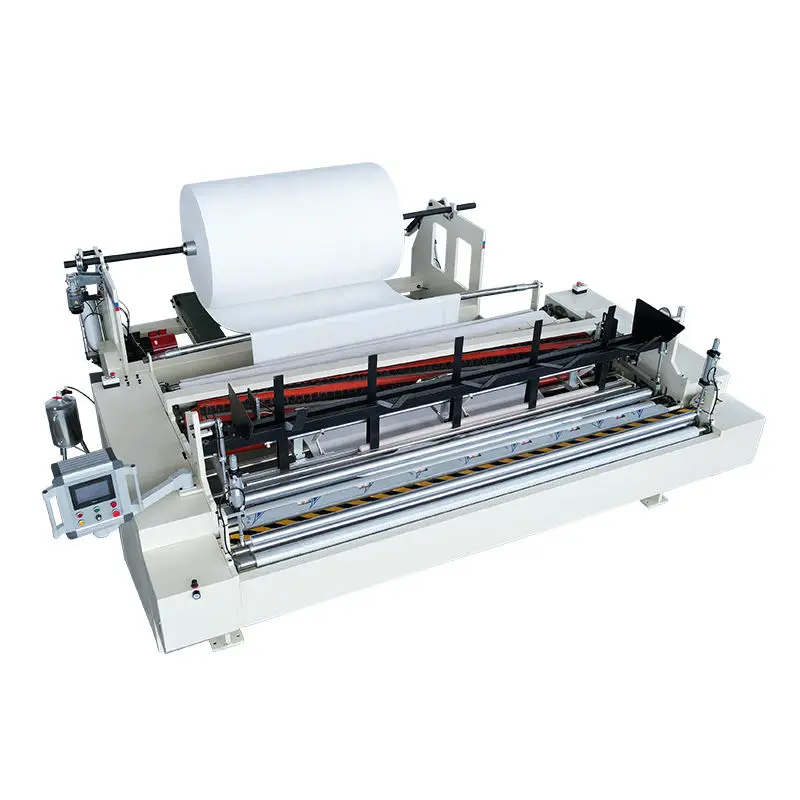 China Manufacturer Automatic Small Toilet Tissue Paper Roll Rewinding Converting Making Machine — view 2
