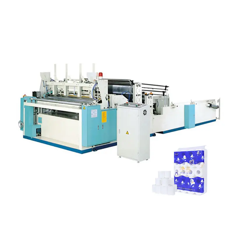 Factory Price Toilet Tissue Roll Making Machine Toilet Paper Embossing Rewinding Machine — view 1