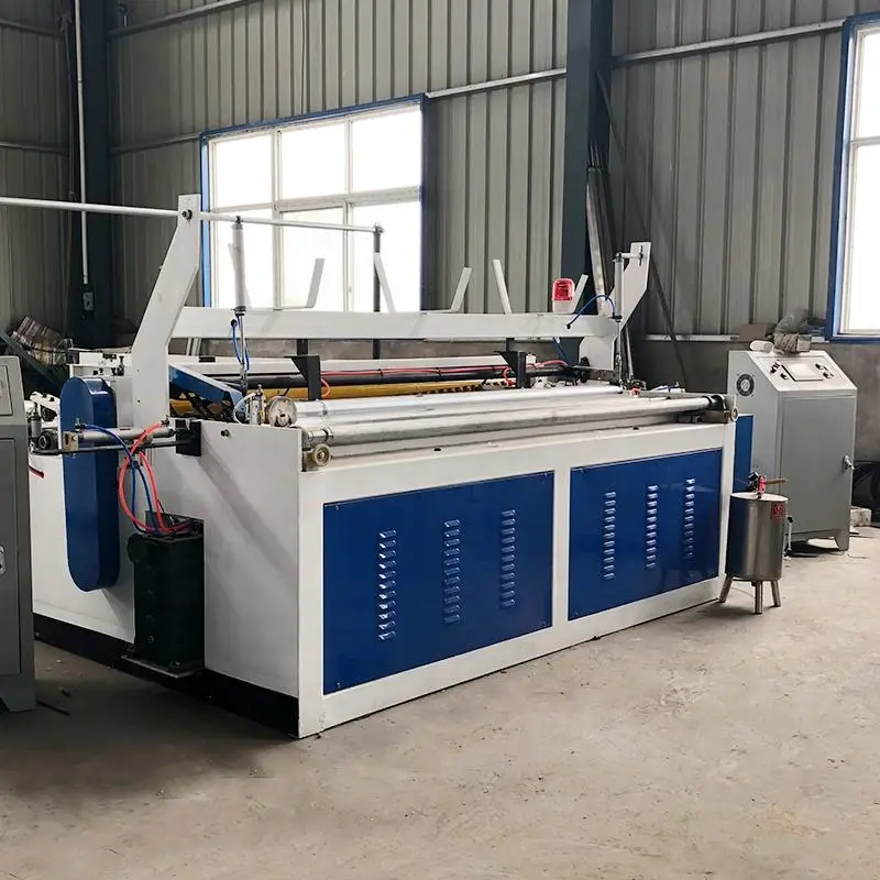 Factory Price Toilet Tissue Roll Making Machine Toilet Paper Embossing Rewinding Machine — image 4