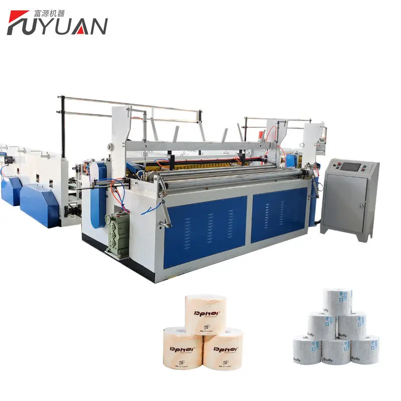 Full Automatic High Speed with Embossing Toilet Tissue Paper Converting Machine — view 1