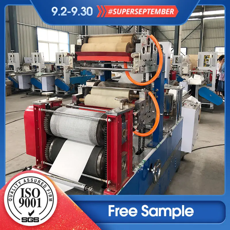 High Quality Napkin Paper Making Machine with Paper Folding Function Pump & Bearing CE ISO9001 Certified — image 6