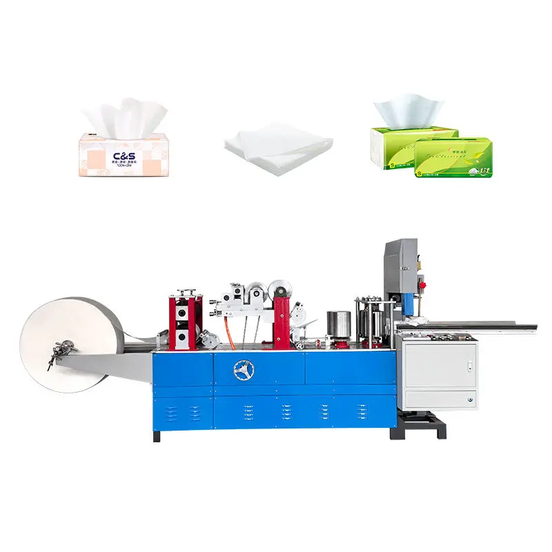 Automatic PLC Controlled High-Speed Napkin Paper Folding Machine with Motor — image 3