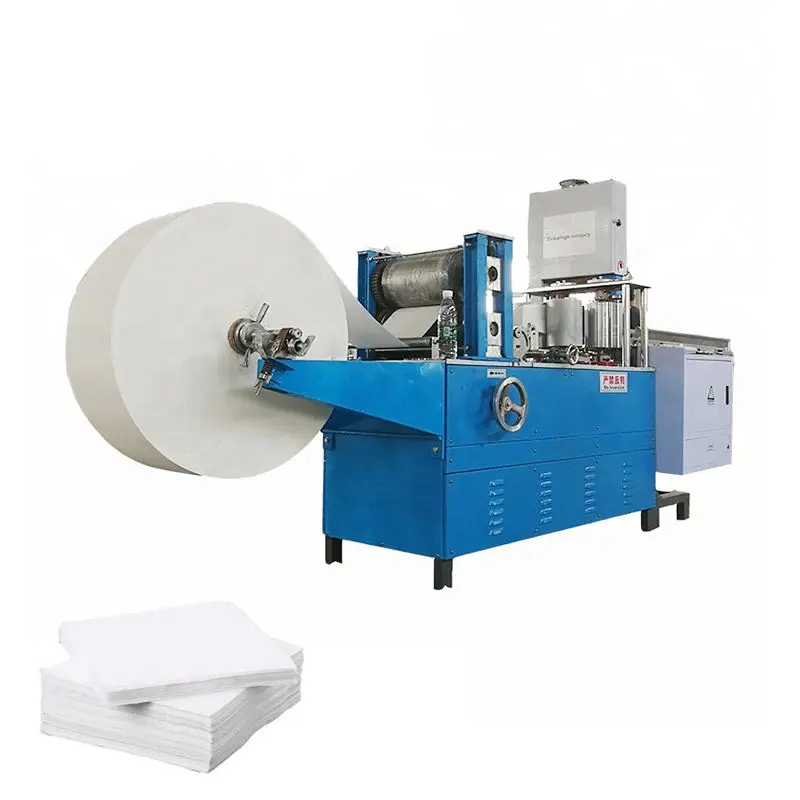 Jumbo Roll Tissue Paper Slitter Small Serviette Paper Folding Color Printing Napkin Paper Making Machine — view 1