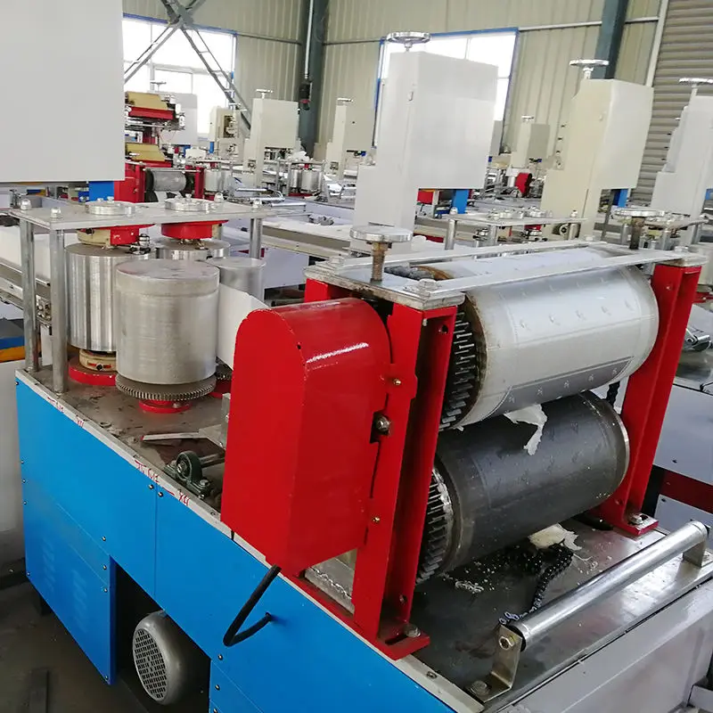 Jumbo Roll Tissue Paper Slitter Small Serviette Paper Folding Color Printing Napkin Paper Making Machine — image 6