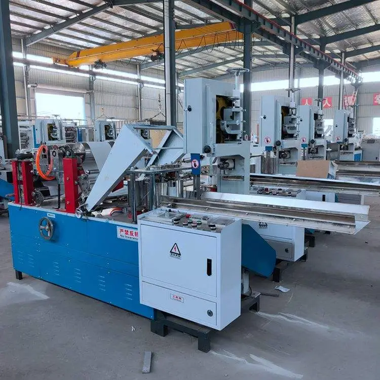 Restaurant Use Napkin Machine Price Serviette Tissue Paper Folding Cutting Line — view 3