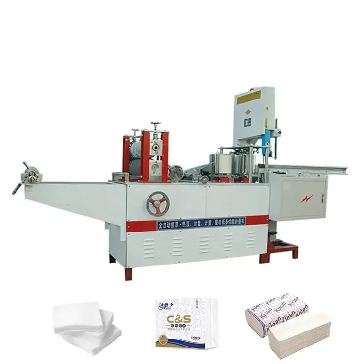Hot Selling Fully Automatic Paper Napkin Machine Paper Napkins Machines Printing Napkin and Tissue Paper Cutting Machine — view 1