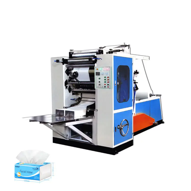 Full Automatic Facial Tissue Machine Facial Tissue Paper Folding Machine Facial Tissue Interleaved v Folding Machine — view 1
