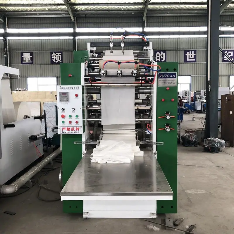 Full Automatic Facial Tissue Machine Facial Tissue Paper Folding Machine Facial Tissue Interleaved v Folding Machine — image 4