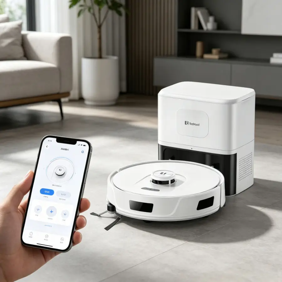 Redroad R11 Automatic Dirt Disposal Wet/Dry Robot Vacuum Cleaner 20000Pa Suction HEPA Filter APP Voice Control LDS Navig — view 1