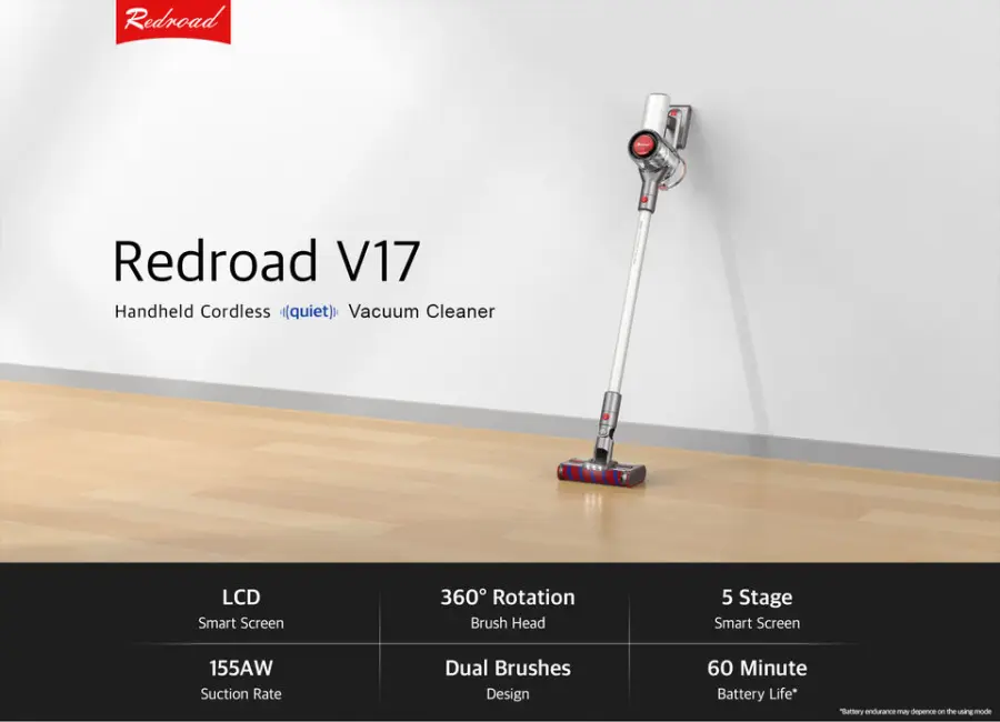 Redroad V17-7 Lightweight Cordless Stick Vacuum Cleaner Pet Hair 26500Pa Suction Cordless Handheld Vacuum Cleaner — image 2