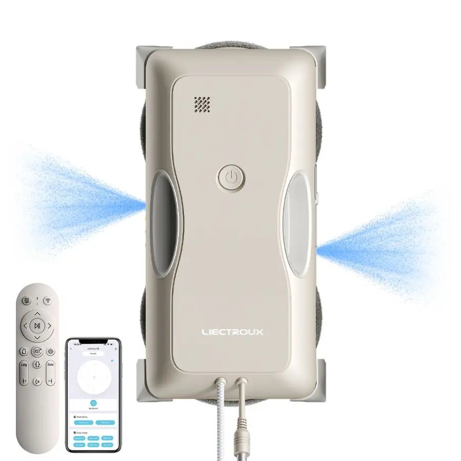 LIECTROUX G8 Automatic 2-way Water Spray with 120ml Water Tank Robot Window Cleaner — view 1
