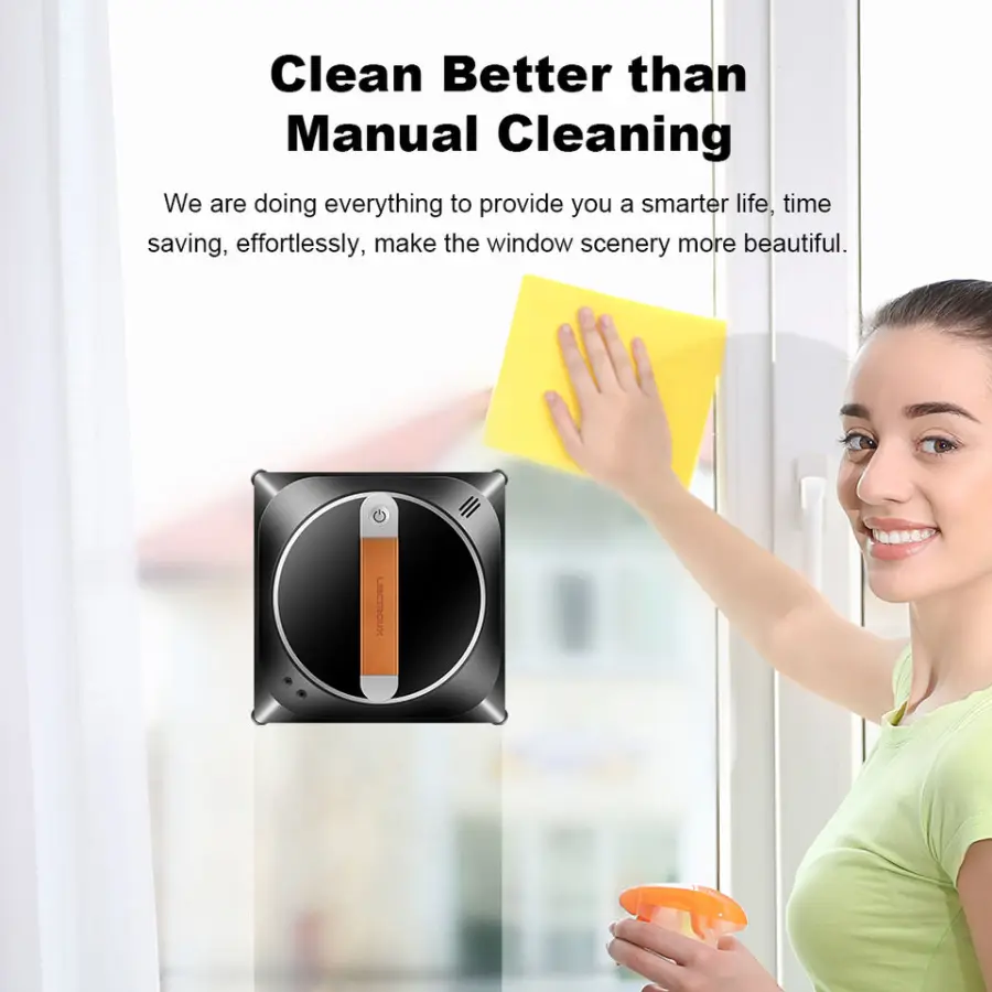 LIECTROUX YW910 Window Cleaning Robot WiFi App Control Dual-way Automatic Water Spray — image 4