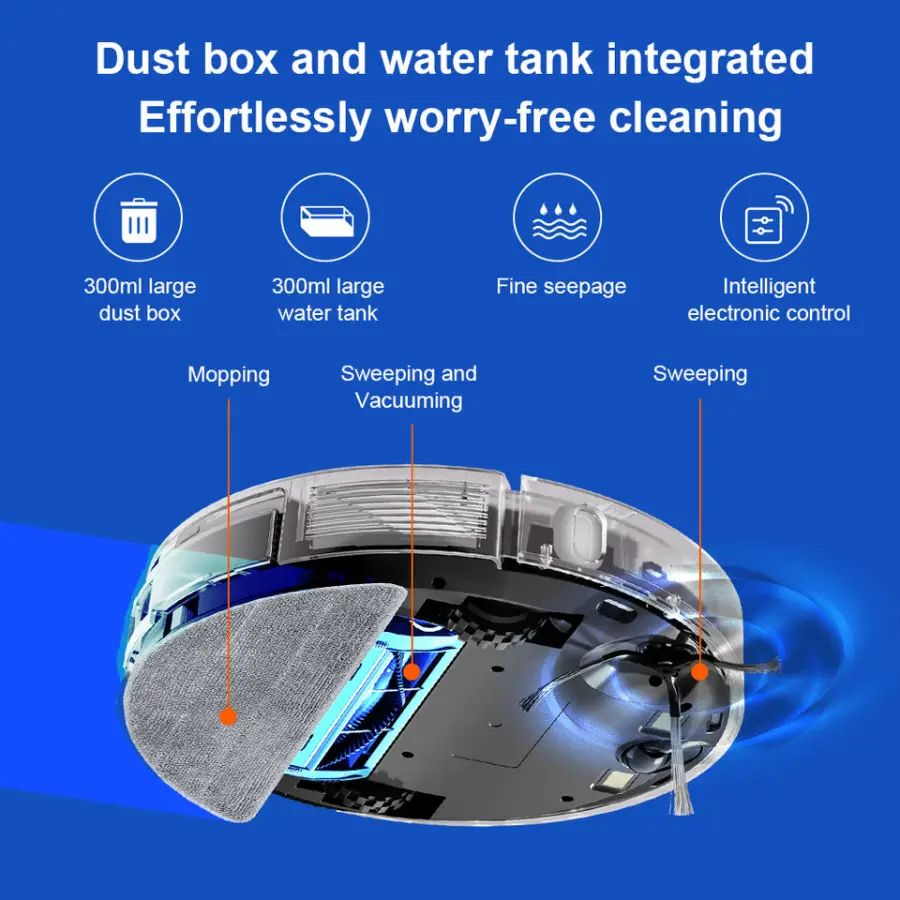 Wholesale OEM LIECTROUX G7 Top Laser Vacuum Cleaner Robot with Self Dust Emptying Station 6500Pa Cleaning Robot — image 6