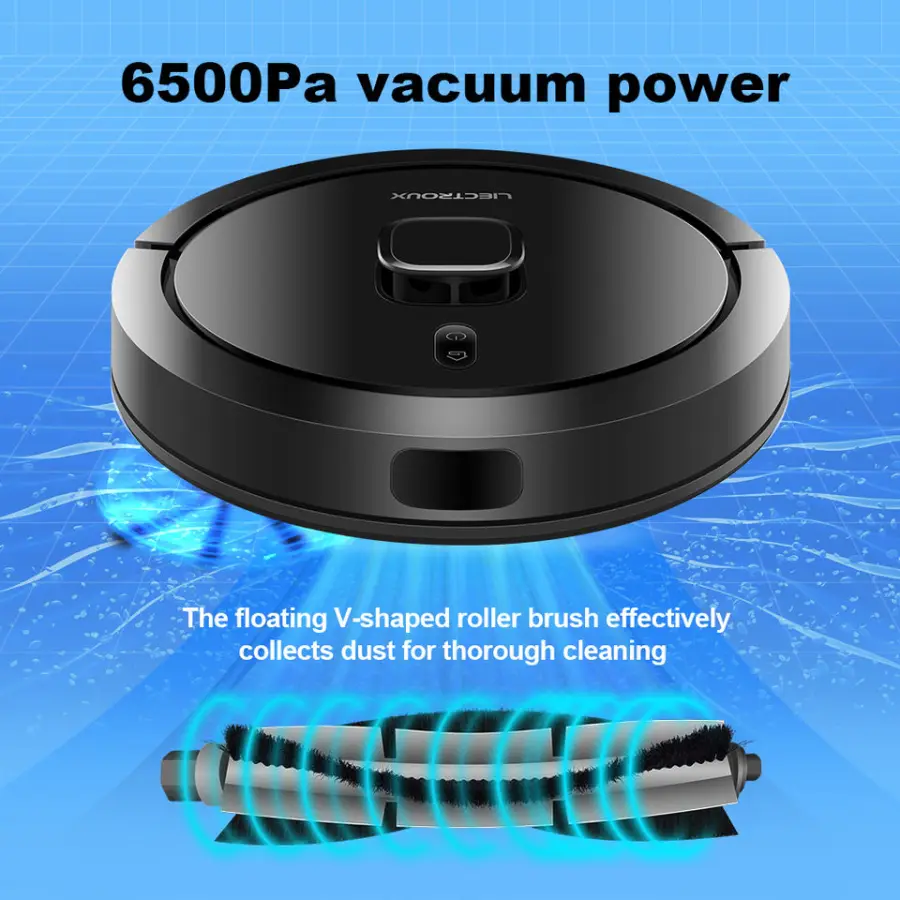 Wholesale OEM LIECTROUX G7 Top Laser Vacuum Cleaner Robot with Self Dust Emptying Station 6500Pa Cleaning Robot — image 7