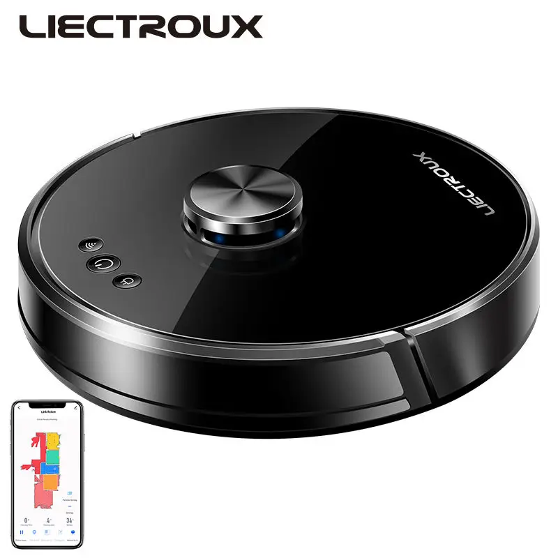 House Rechargeable Bulk Selling Control From Mobile Phone OEM Laser Navigation Cleaner Robot — view 2