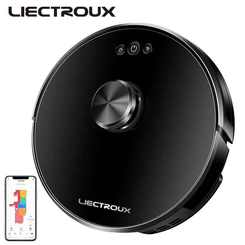 House Rechargeable Bulk Selling Control From Mobile Phone OEM Laser Navigation Cleaner Robot — view 3