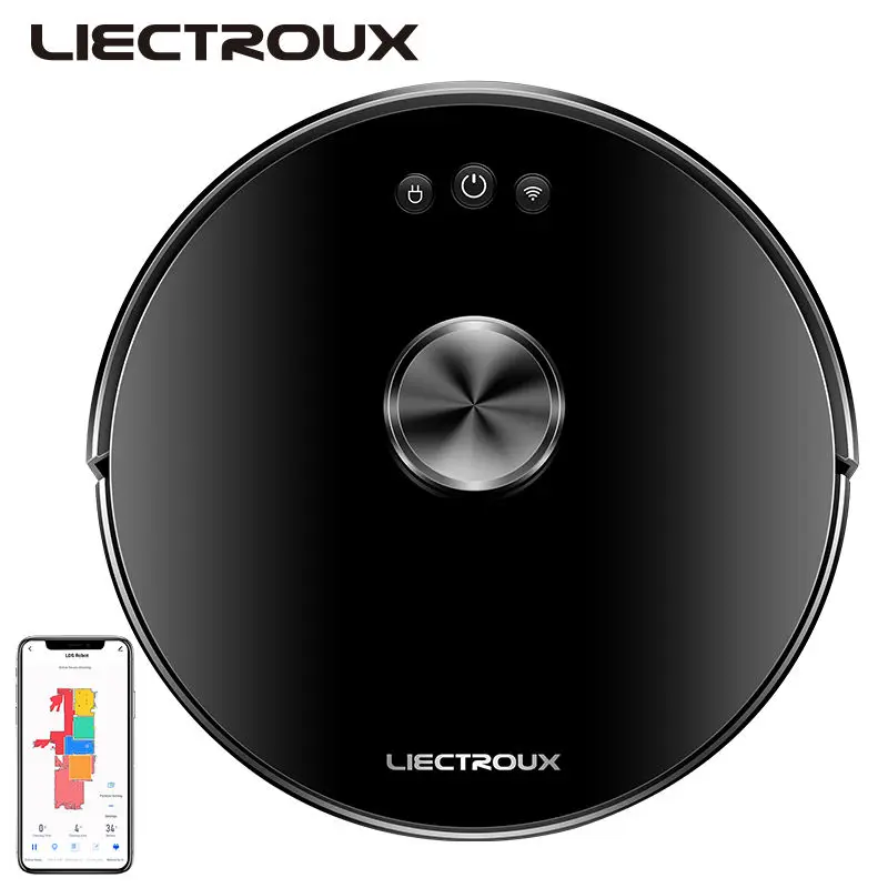 House Rechargeable Bulk Selling Control From Mobile Phone OEM Laser Navigation Cleaner Robot — view 4