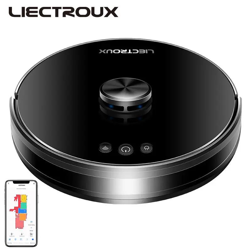 House Rechargeable Bulk Selling Control From Mobile Phone OEM Laser Navigation Cleaner Robot — view 5