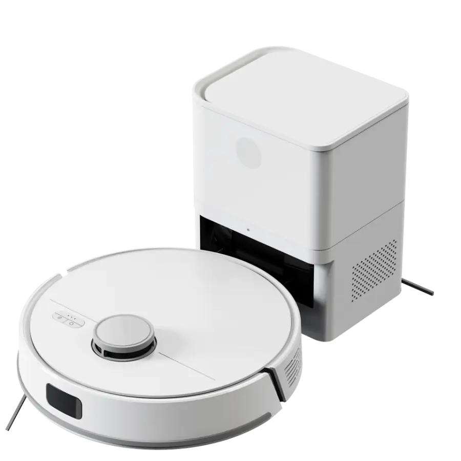 LIECTROUX M70 Laser Robot Vacuum Cleaner & Dust Collector Self Dust Emptying White — view 1