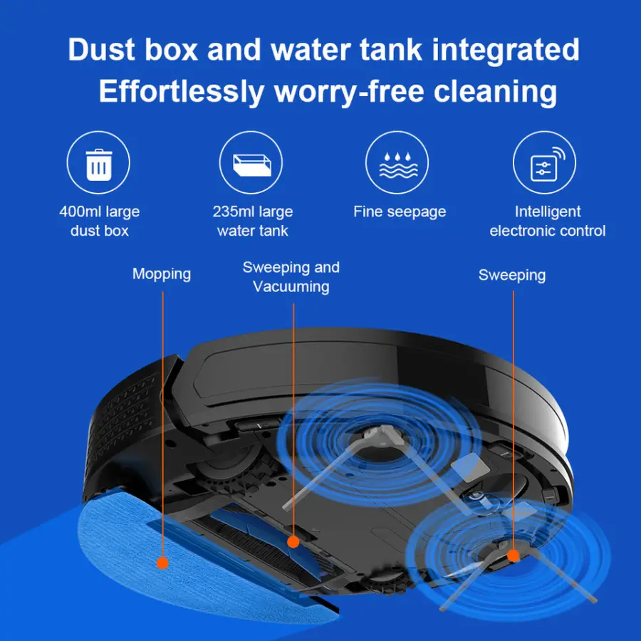 LIECTROUX X6 Laser Robot Vacuum Cleaner Robot Mop — image 3