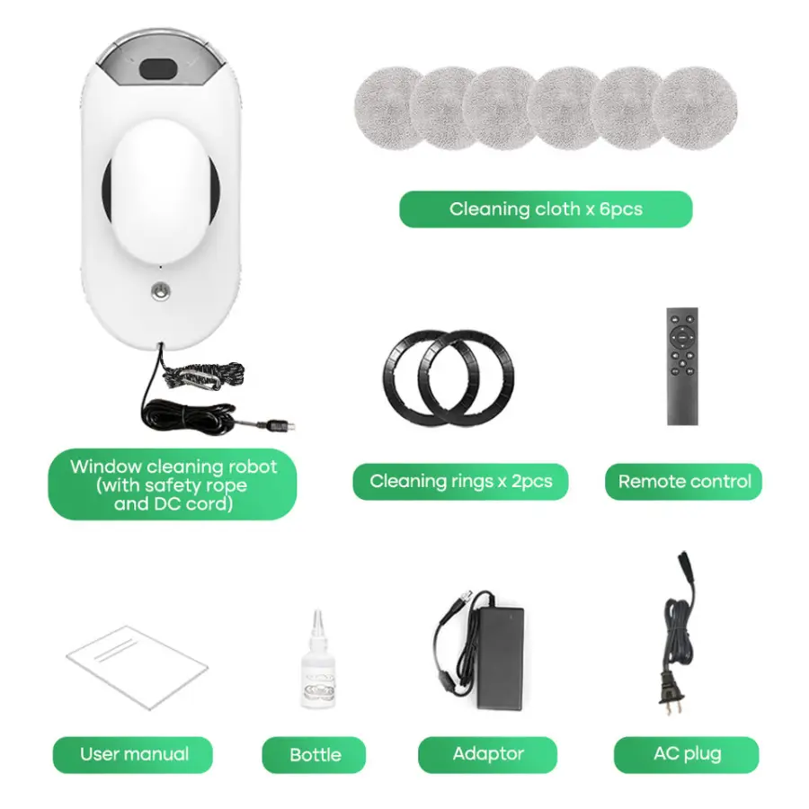 New Fully Automatic Eco-Friendly Household Hotel Window Cleaning Robot App-Controlled Electric Intelligent Navigation Dual Water — image 5