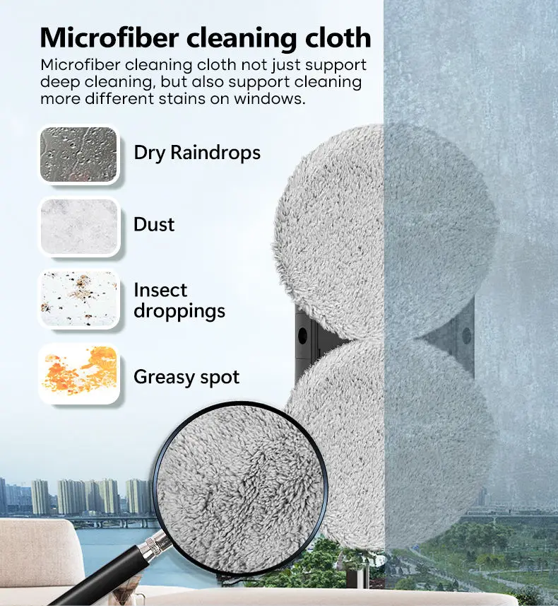 New Fully Automatic Household Window Cleaning Robot App-Controlled Electric Intelligent Navigation Dual Water Spray 3 Mo — view 5