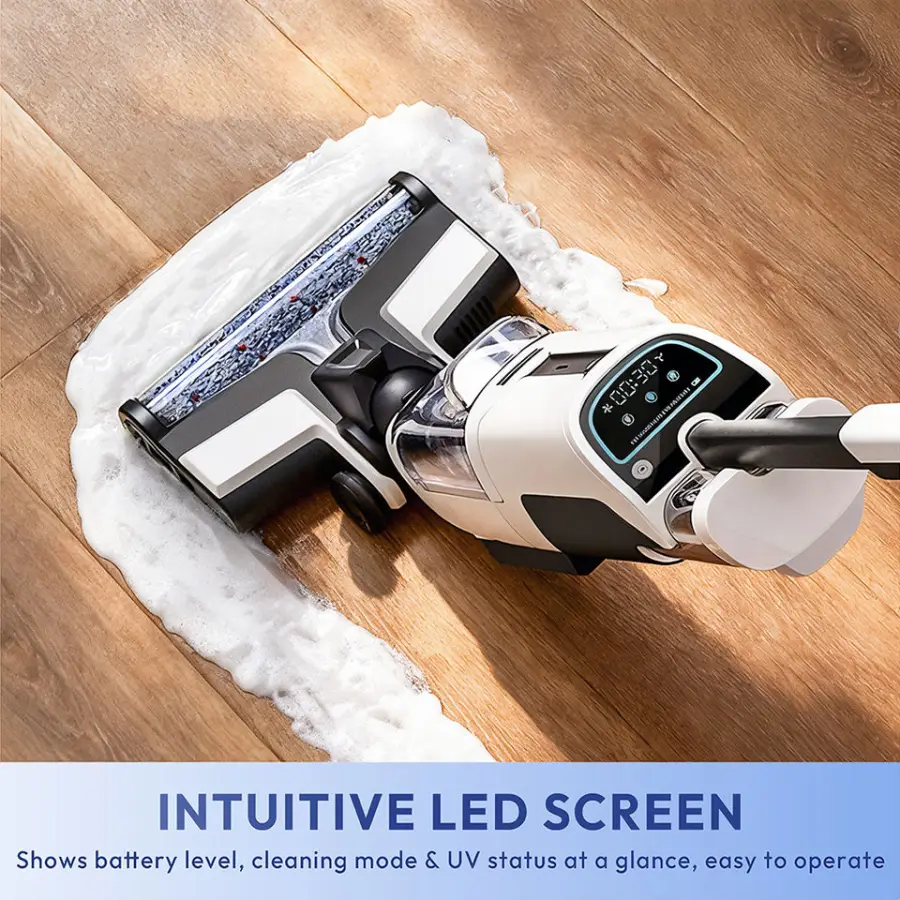 Self-Cleaning HEPA Brushless Motor Cordless Wet/Dry Vacuum Cleaner with Voice Assistant & LED Display German Household/Hotel Use — image 5