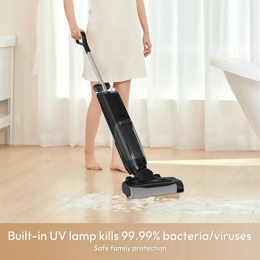 Self-Cleaning HEPA Battery-Powered Brush Motor Wet Dry Vacuum Cleaner Edge Cleaning Air Drying for German Household Hotel Use — image 6