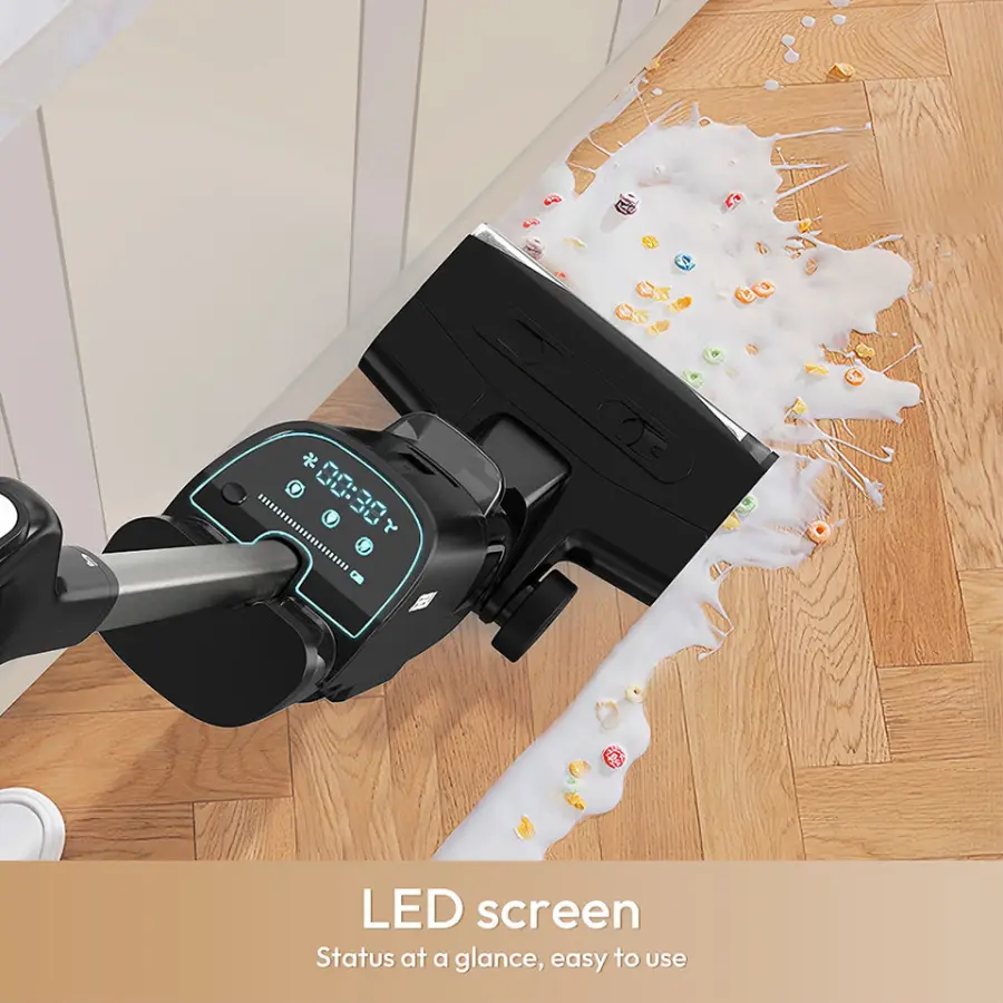 All-in-One Wet Dry Vacuum Cleaner Self-Cleaning HEPA Filter LED Display & Voice Assistant German Edge Clean for Home & Hotel — image 2