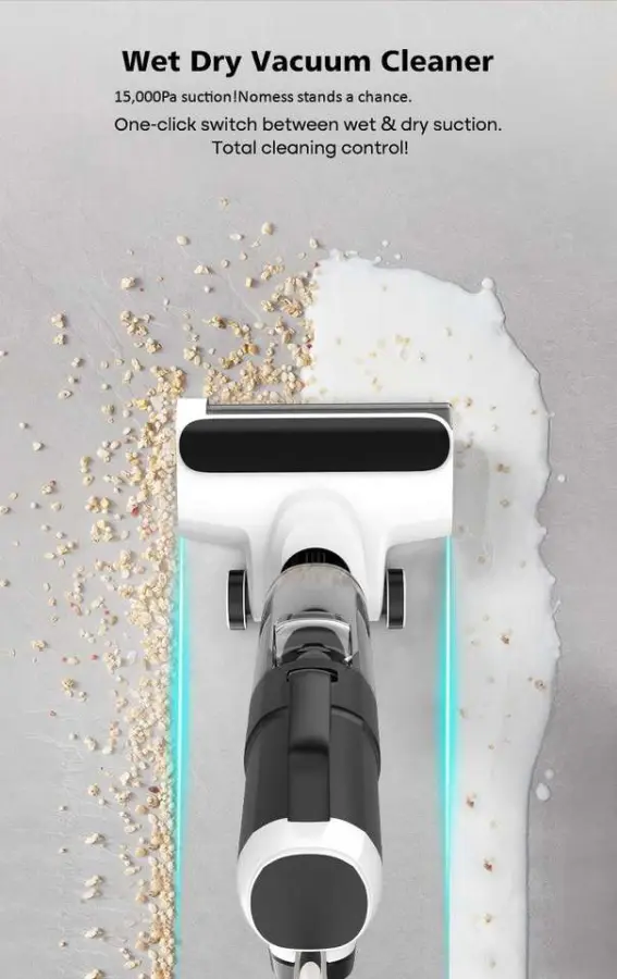 5-in-1 Steam Vacuum Mop-High-Performance Wet/Dry Floor Cleaner for Hardwood Floors Carpets 212F Steam Household Use — image 6