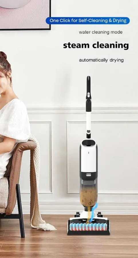 2026 German Hotel Use Steam Wet & Dry Vacuum Cleaner with Self-Cleaning HEPA Filter 1500W LED Display Household Floor Care — image 3