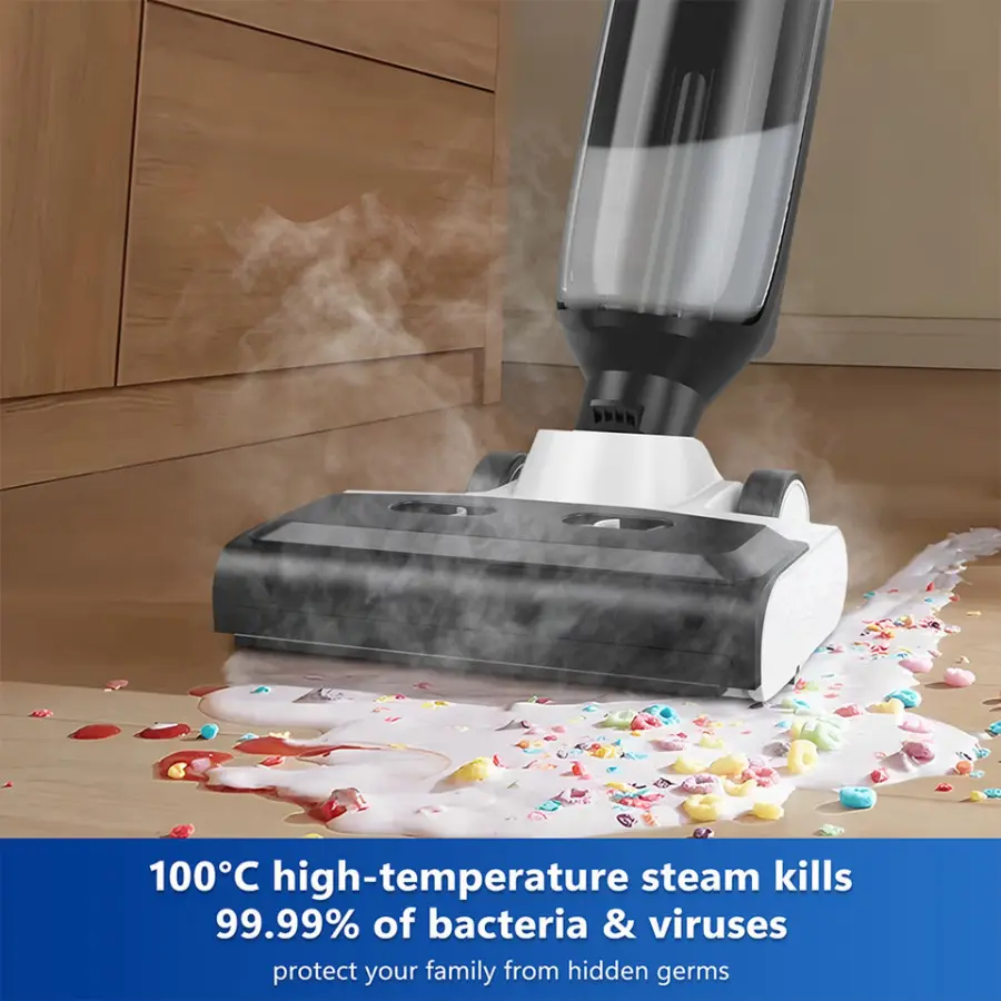 2026 German Hotel Use Steam Wet & Dry Vacuum Cleaner with Self-Cleaning HEPA Filter 1500W LED Display Household Floor Care — image 7
