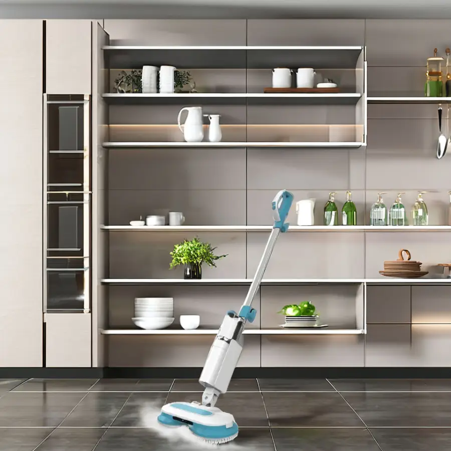 Electric Steam Mop 15s Fast Heating Smart Temperature Control Multi-Speed Adjustment Dual Tank for Household and Office Use — image 5