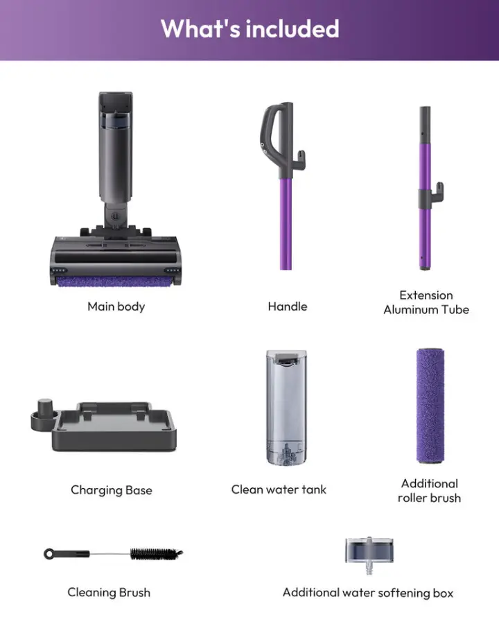 New Electric Steam Mop Cleaner with High Efficiency Steam Cleaning Detachable Dual Tank 1050W Power for Household & Hotel Use — image 3
