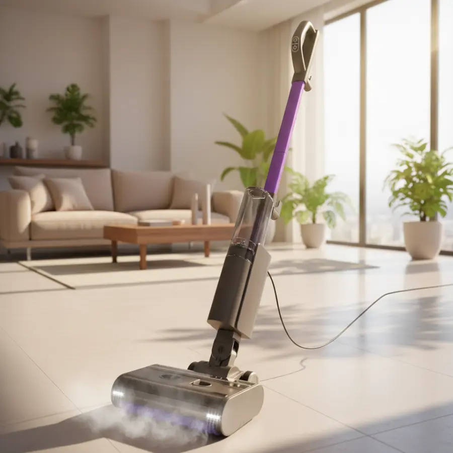 New Electric Steam Mop Cleaner with High Efficiency Steam Cleaning Detachable Dual Tank 1050W Power for Household & Hotel Use — image 4
