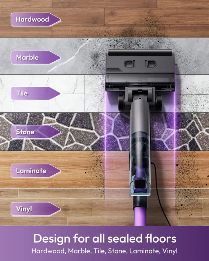 New Electric Steam Mop Cleaner with High Efficiency Steam Cleaning Detachable Dual Tank 1050W Power for Household & Hotel Use — image 5