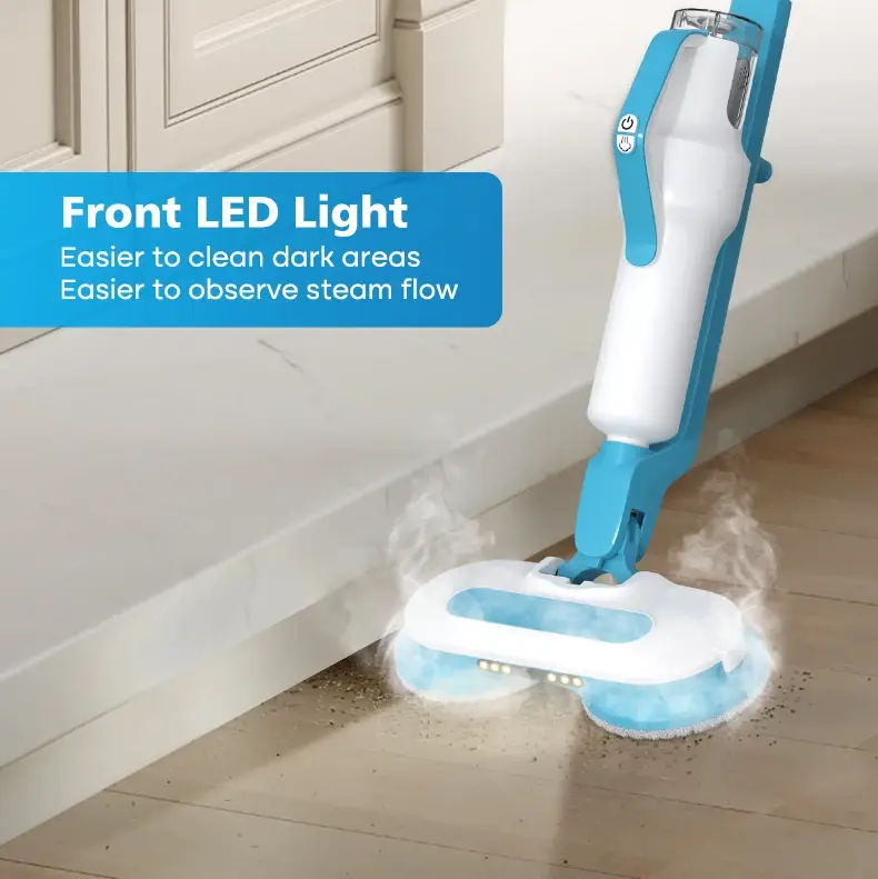 Factory Price Electric Steam Mop 15s Fast Heating Smart Temperature Control Dual Tank Multi-Speed Adjustment for Household Hotel — image 3