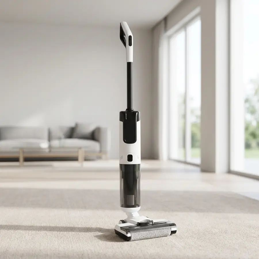 Wet-Dry Smart Upright Vacuum Cleaner with Mop Function 170 Lay Roller Brush Charging Station HEPA Filtration for Hotels — view 1