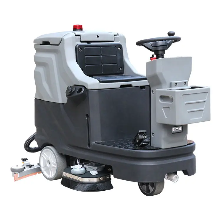 XD-660 Electric Auto Ride-on Floor Scrubber Dryer Machine New Condition Manual Cleaning Plastic for Supermarket Steering — view 1
