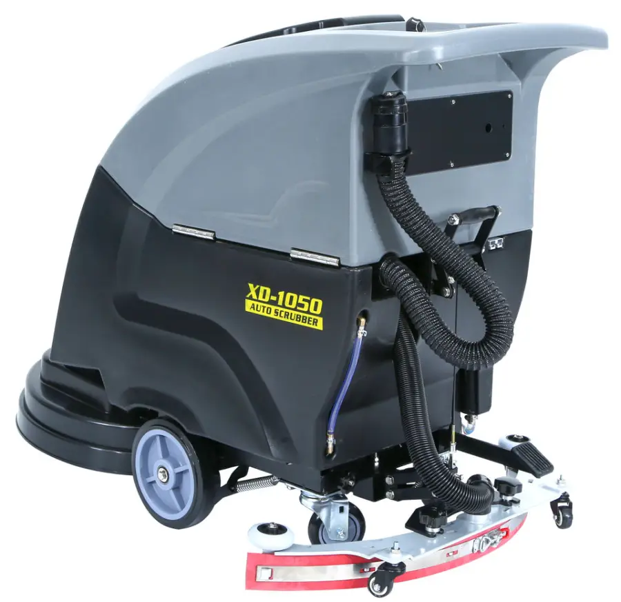 XD-1050 Professional Commercial Floor Scrubber 220V Walk- Electric Cleaning Machine New Condition Hand Push Plastic Mate — view 4